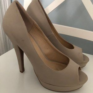 Nude Platform Heels